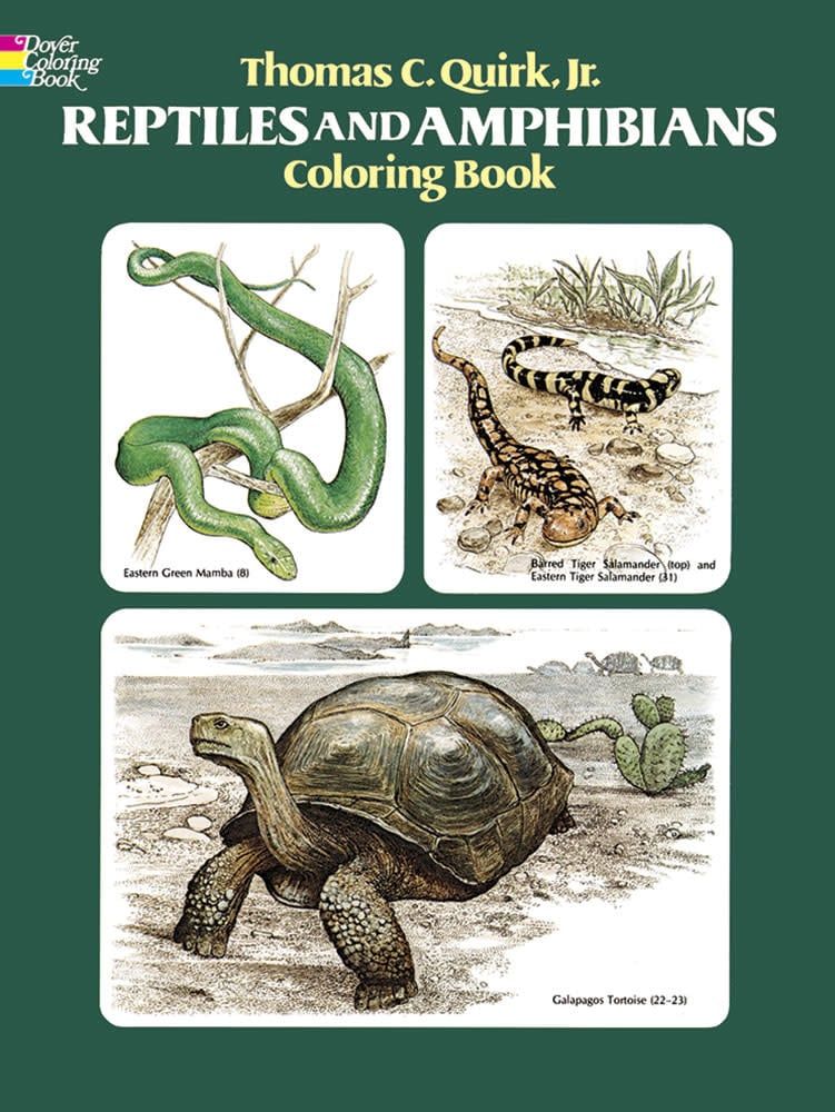 Reptiles and Amphibians Coloring Book - Thomas C. Quirk Jr.