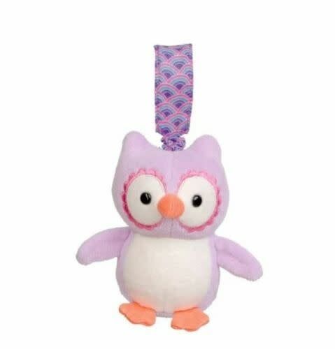 Purple Owl Stroller Toy