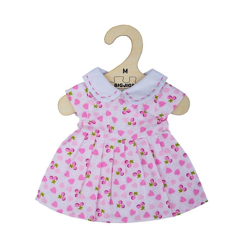 Medium Pink Dress with Pink Hearts