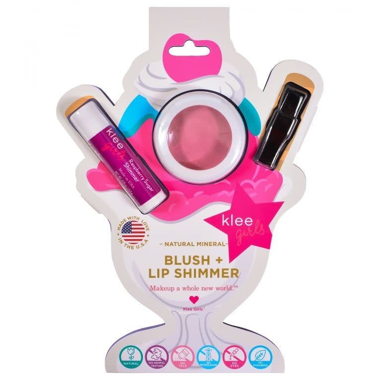 Blush and Lip Shimmer Set - Cotton Candy Glow