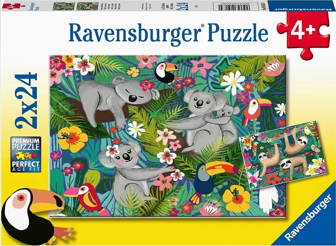 Koalas and Sloths 2 Puzzles 24 pc Each