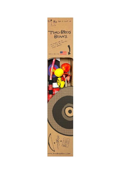 Orange Tie Die Bow, 2 Arrows and Small Bullseye