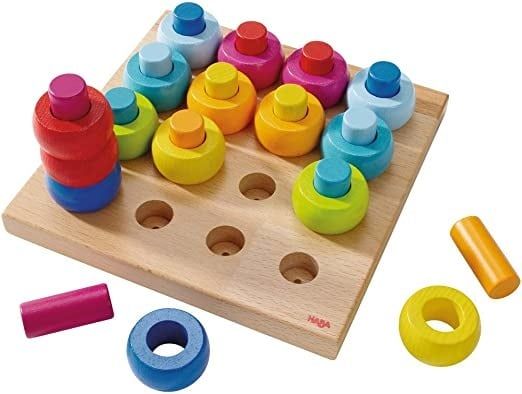 Rainbow Whirls Peg Game