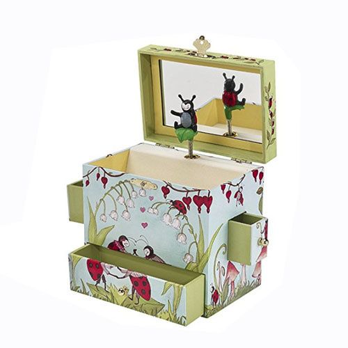 Lady Bugs Musical Jewelry Box