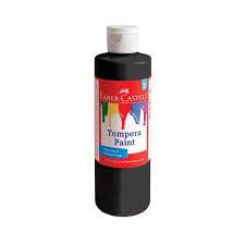 Black Tempera Paint (8 oz bottles)