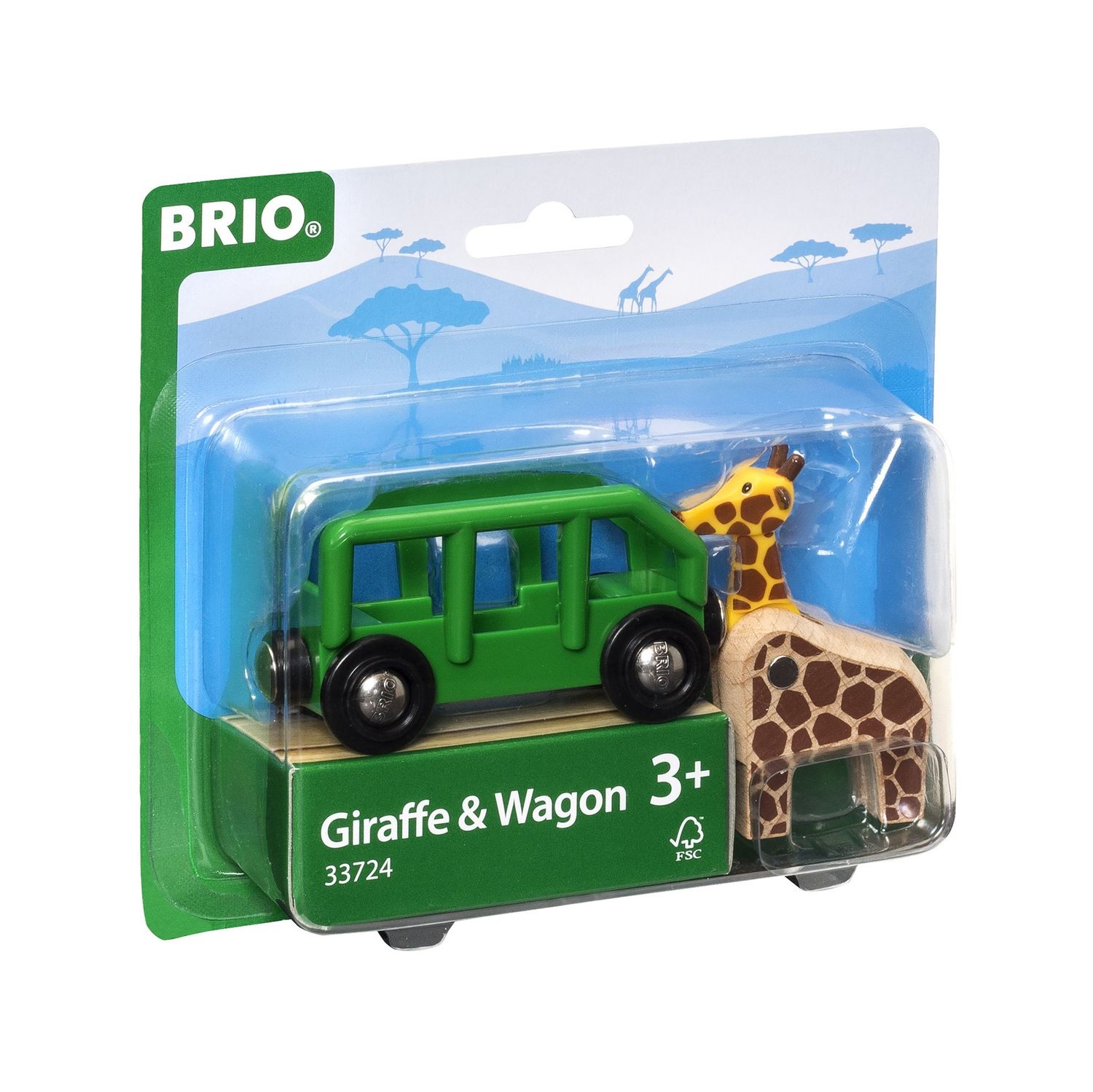 Giraffe and Wagon