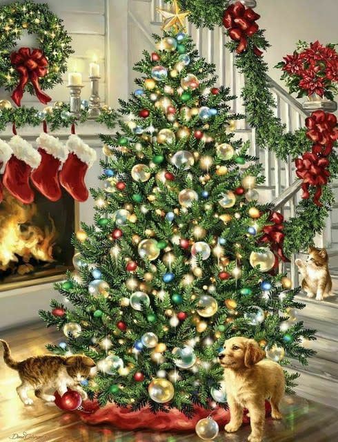 Christmas Pets 500 Piece Jigsaw Puzzle