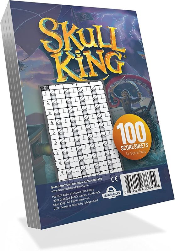 Skull King Replacement Scorepads