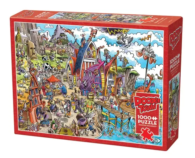 DoodleTown: Viking Village 1000pc