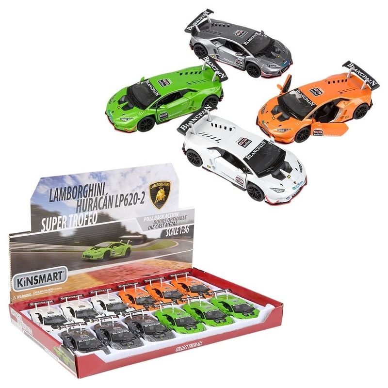 5&quot; Diecast Lamborghini  Huracan Super Trofeo White