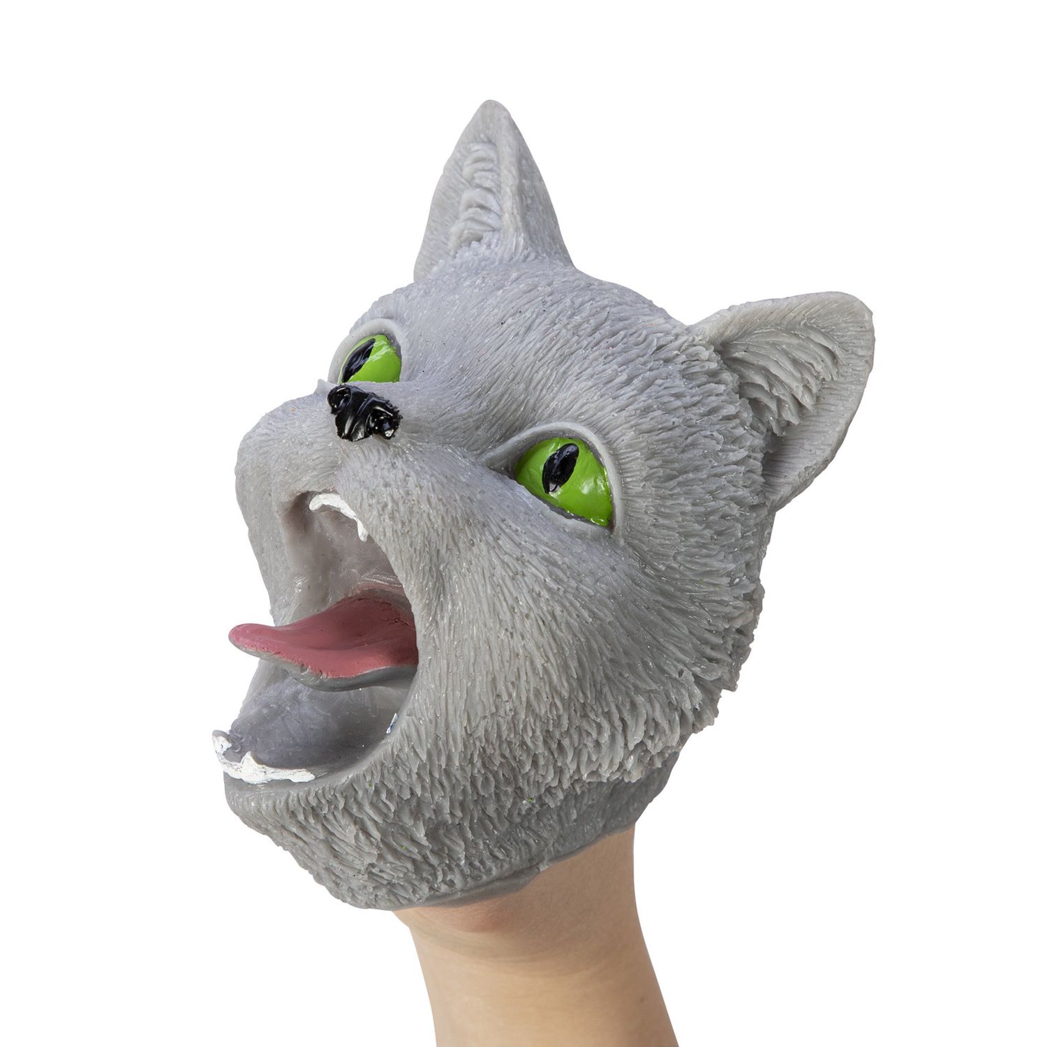 Cat Hand Puppet Gray