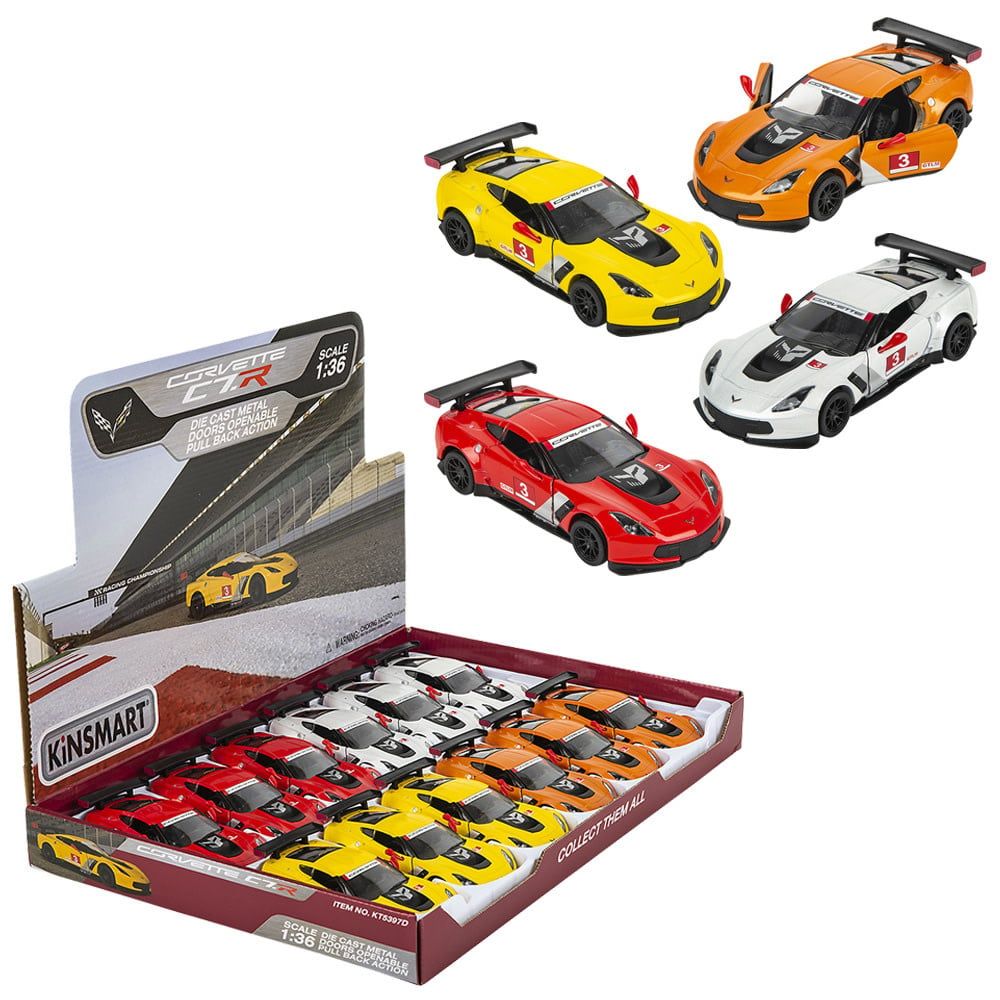 5&quot; 2016 Corvette  CR7 .R Race Car White