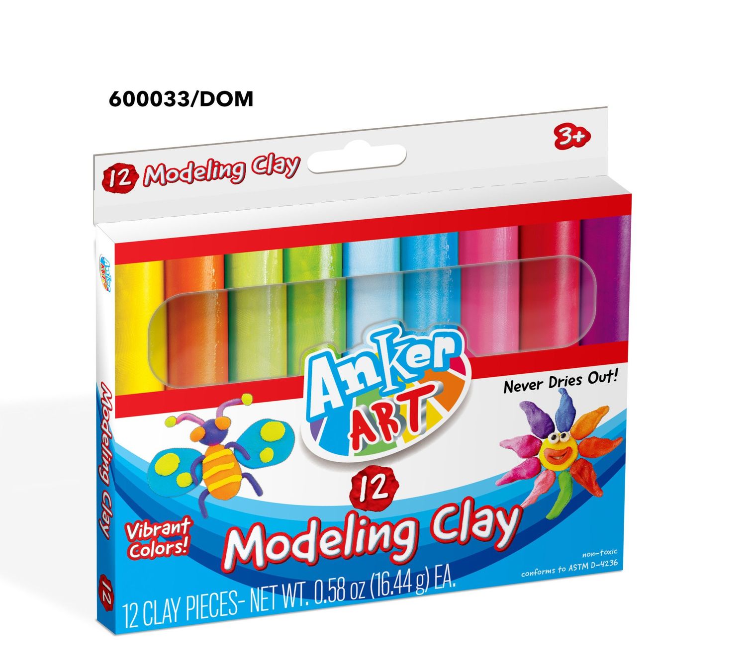 Modeling Clay - 12 Count