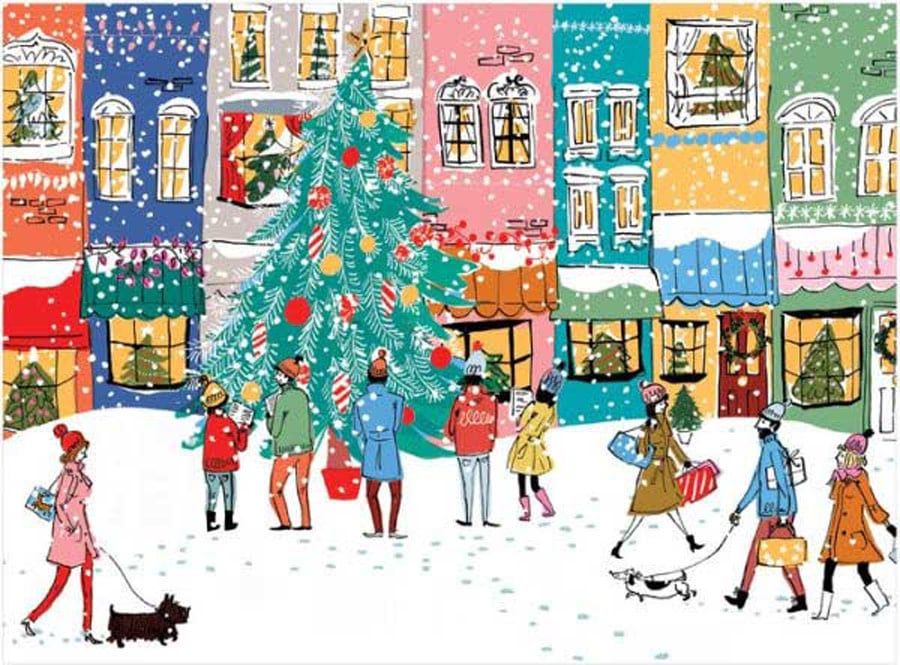 Christmas Carolers 1000 Piece Jigsaw Puzzle