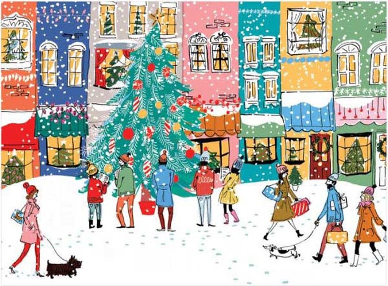 Christmas Carolers 1000 Piece Jigsaw Puzzle