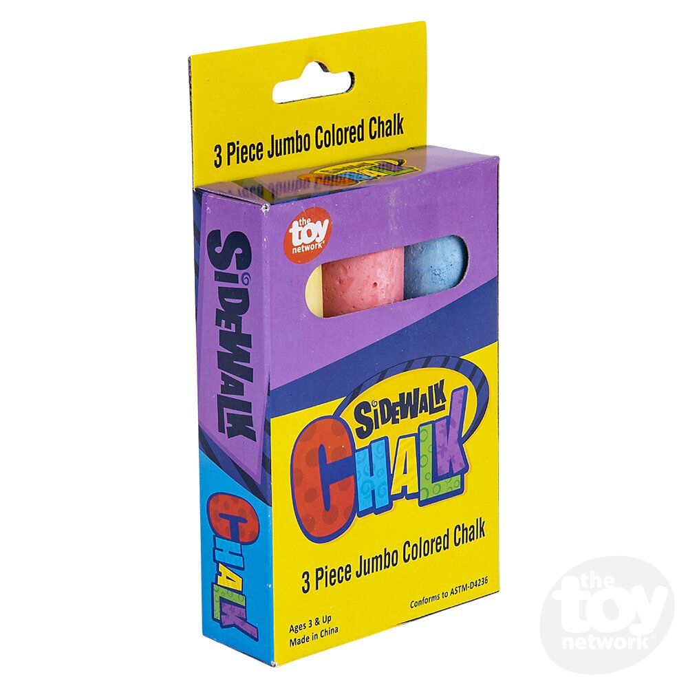 3Pc Jumbo Sidewalk Chalk 4