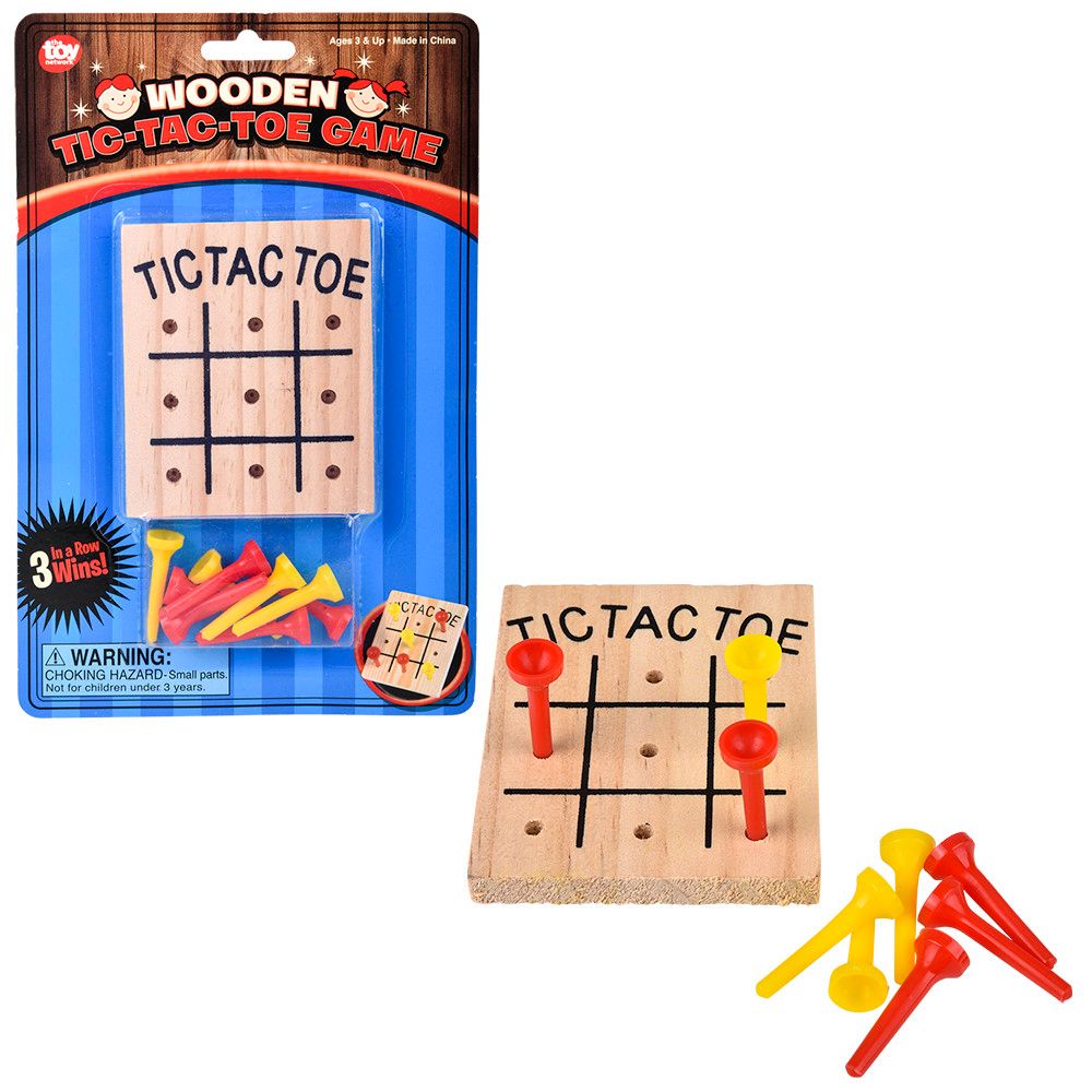 Wooden Tic-Tac-Toe Game