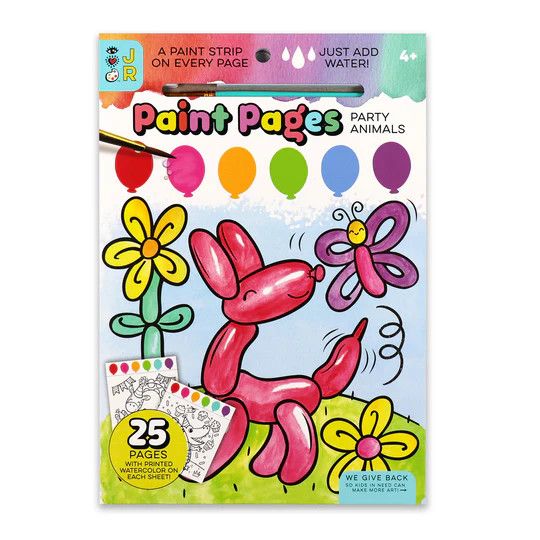 Paint Pages- Party Animals