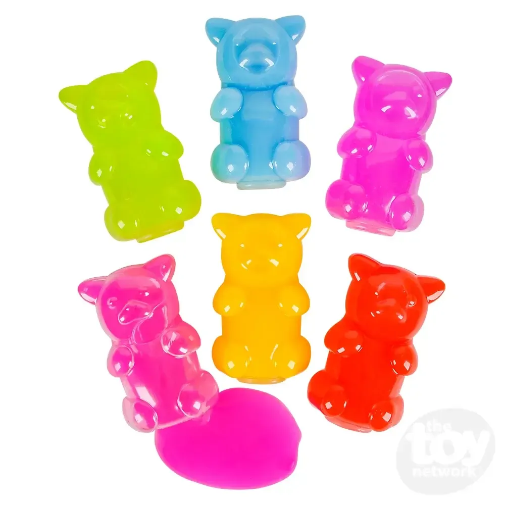 3.25&quot; Gummy Bear Slime (various colors)