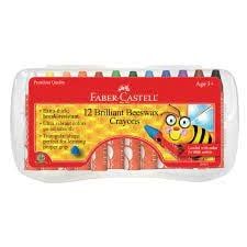 12ct Brilliant Beeswax Crayons in Storage Case