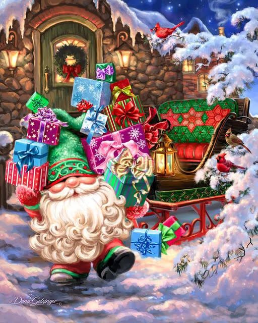Filling the Sleigh 500 Piece Jigsaw Puzzle