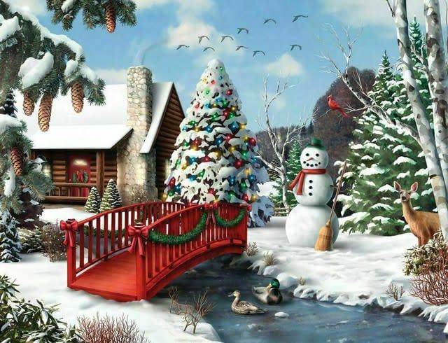 Winter&#39;s Home 500 Piece Jigsaw Puzzle