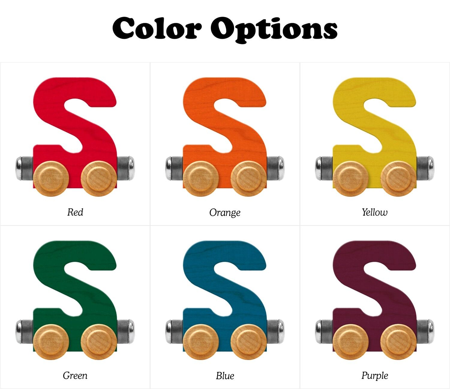 Train Letter S Wooden