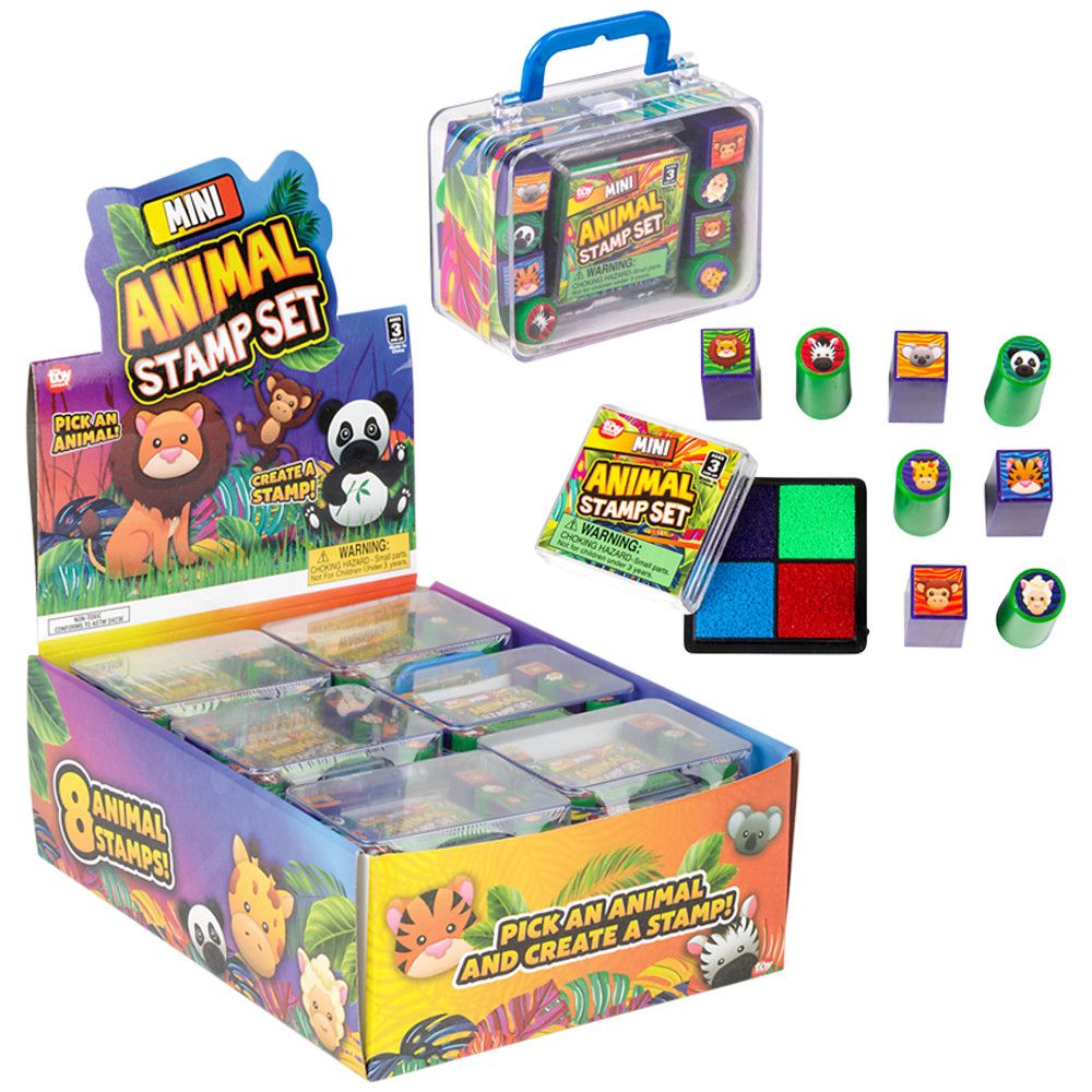 Mini Animal Stamp Set 3X2&quot;