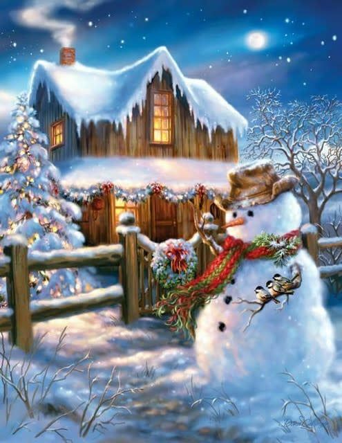 Country Christmas 1000 Piece Jigsaw Puzzle
