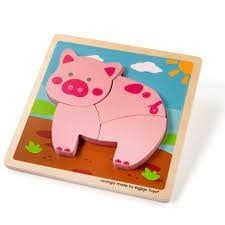 Chunky Lift Out Pig Puzzle