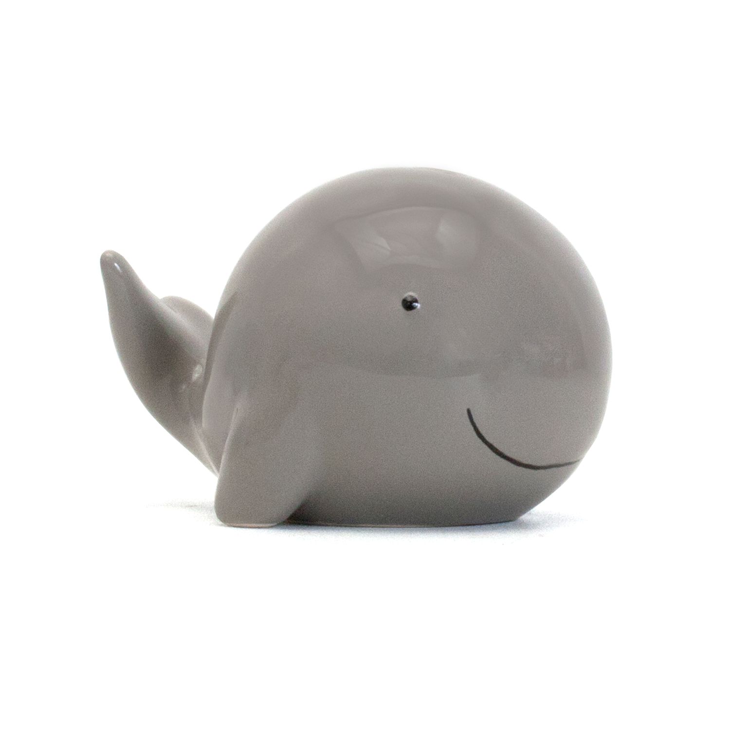 Gray Solid Whale Bank