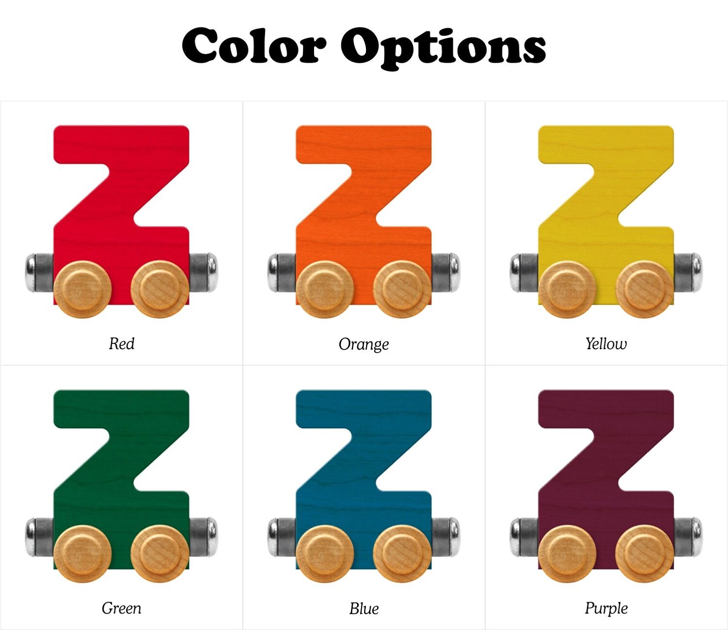 Train Letter Z Wooden