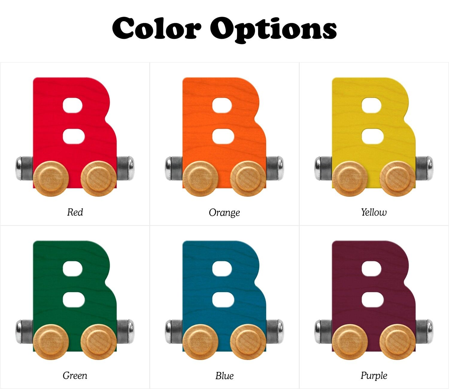 Train Letter B Wooden