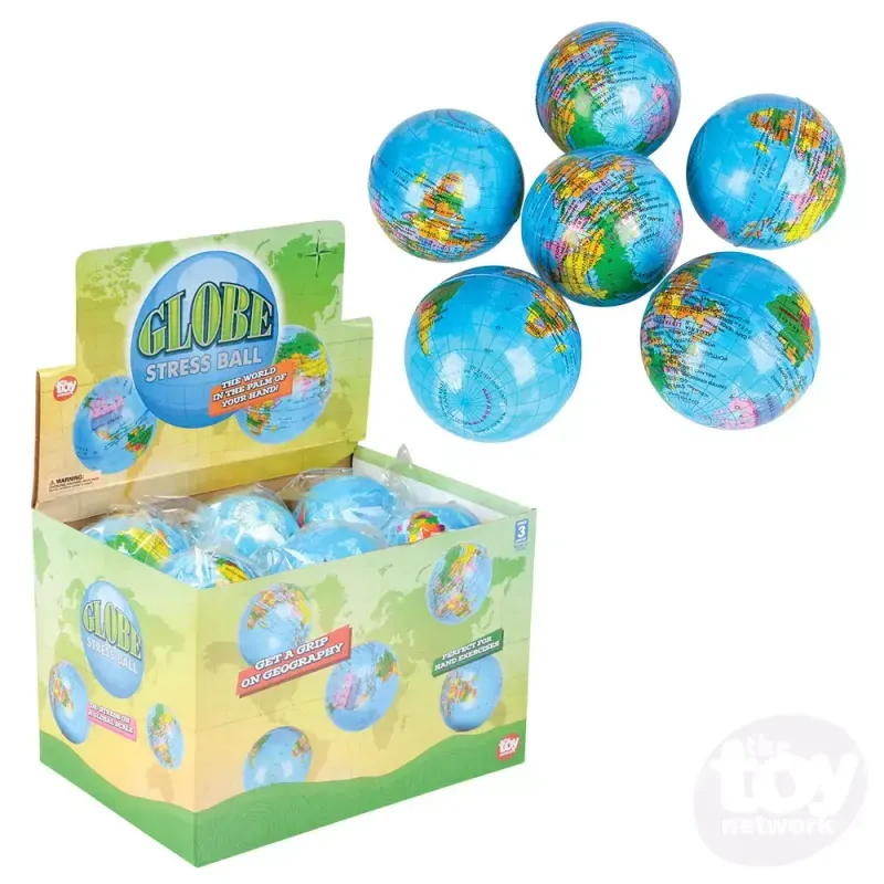 3&quot; Globe Stress Ball