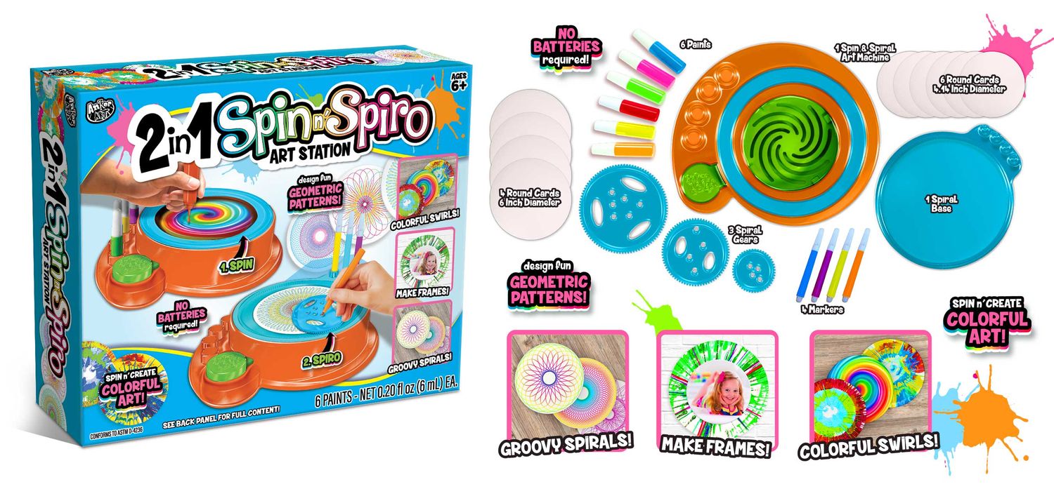 2 in 1 Spin n Spiro Art Station