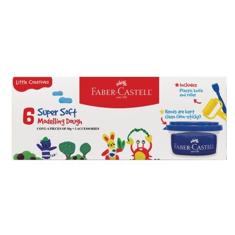 Little Creatives Modelling Dough 50 gm set Of 6