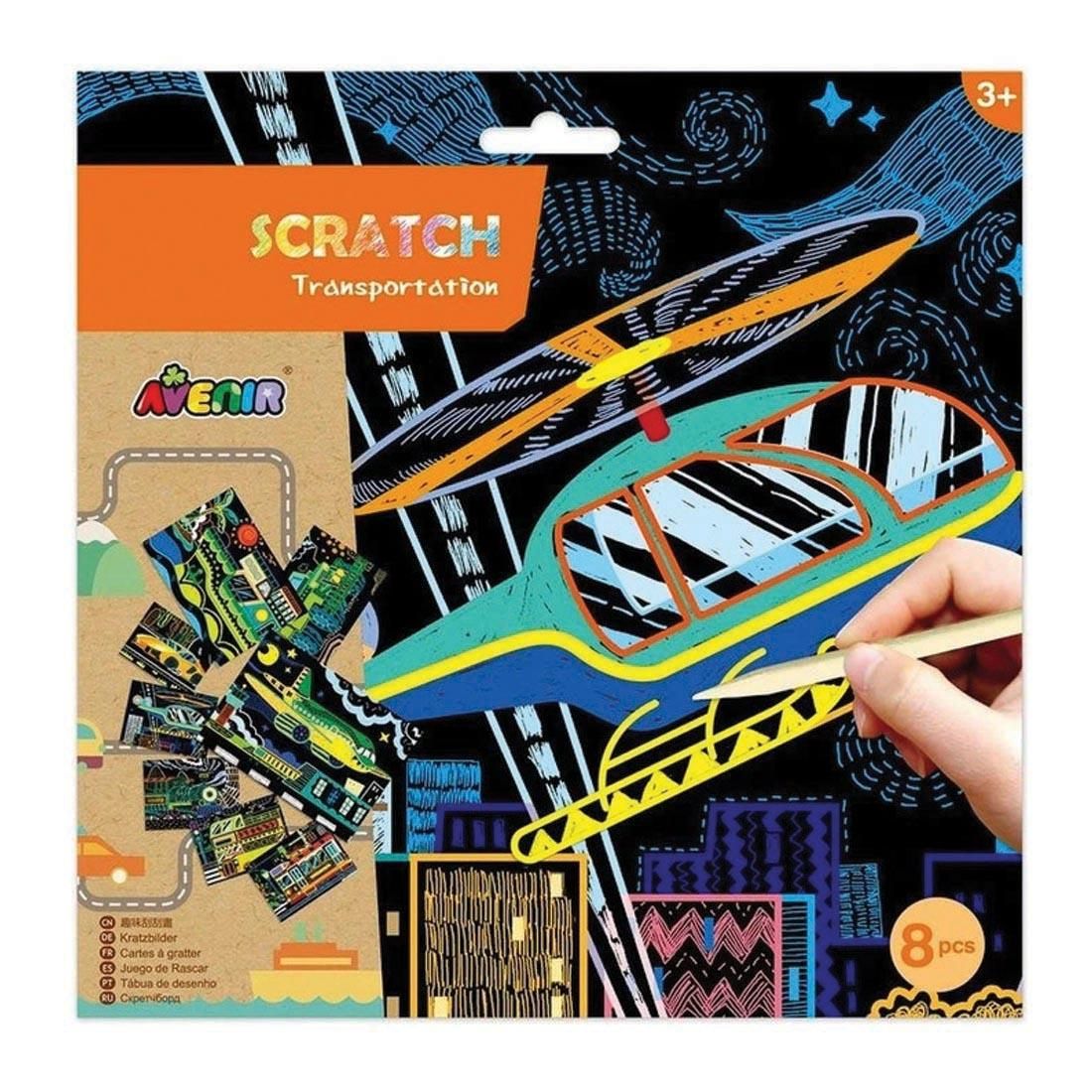 Scratch art kit Transportation