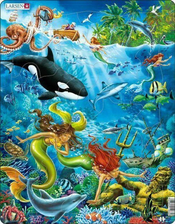 Mermaid 32 Piece Children's Educational Jigsaw Puzzle