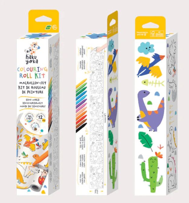 Dino World Coloring Roll