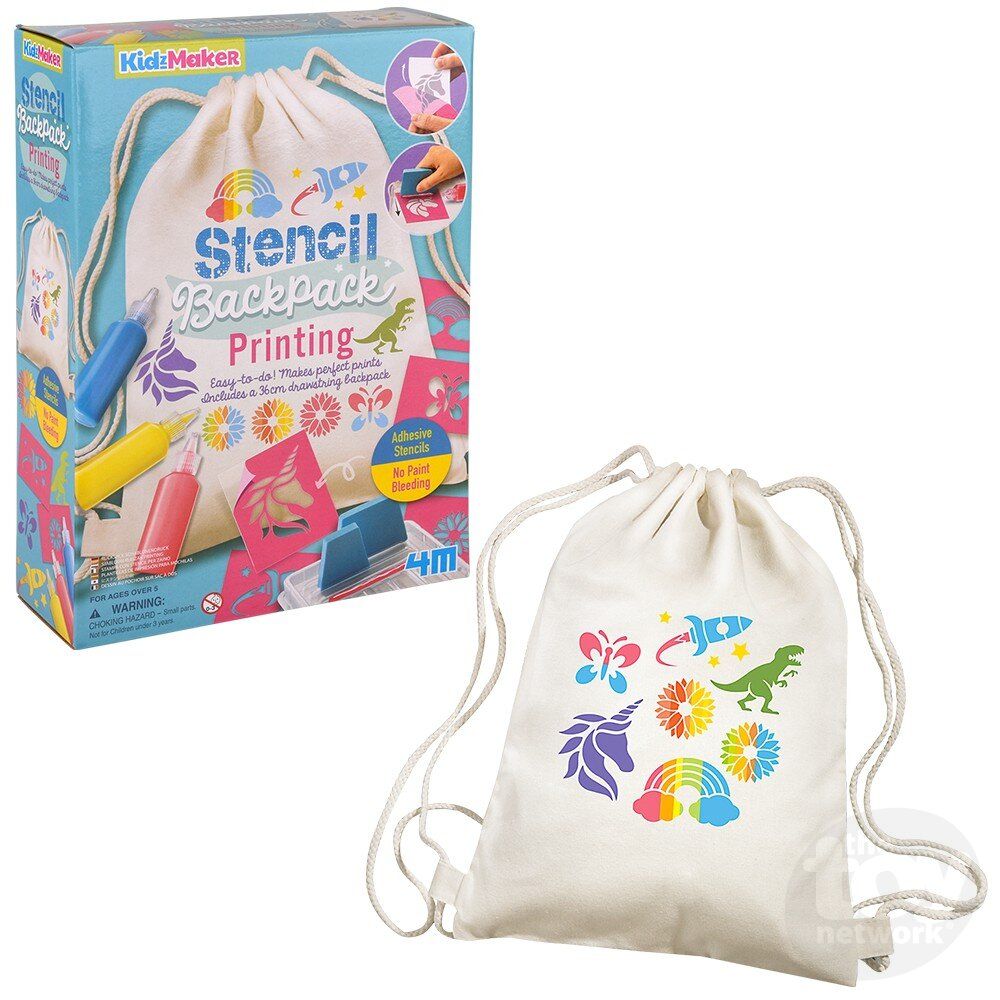 Stencil Backpack Printing