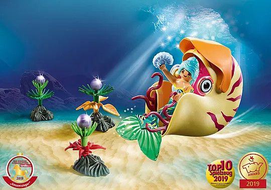 Mermaid with Sea Snail Gondola
