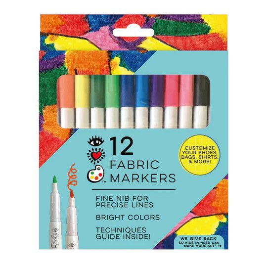 12 Fabric Markers
