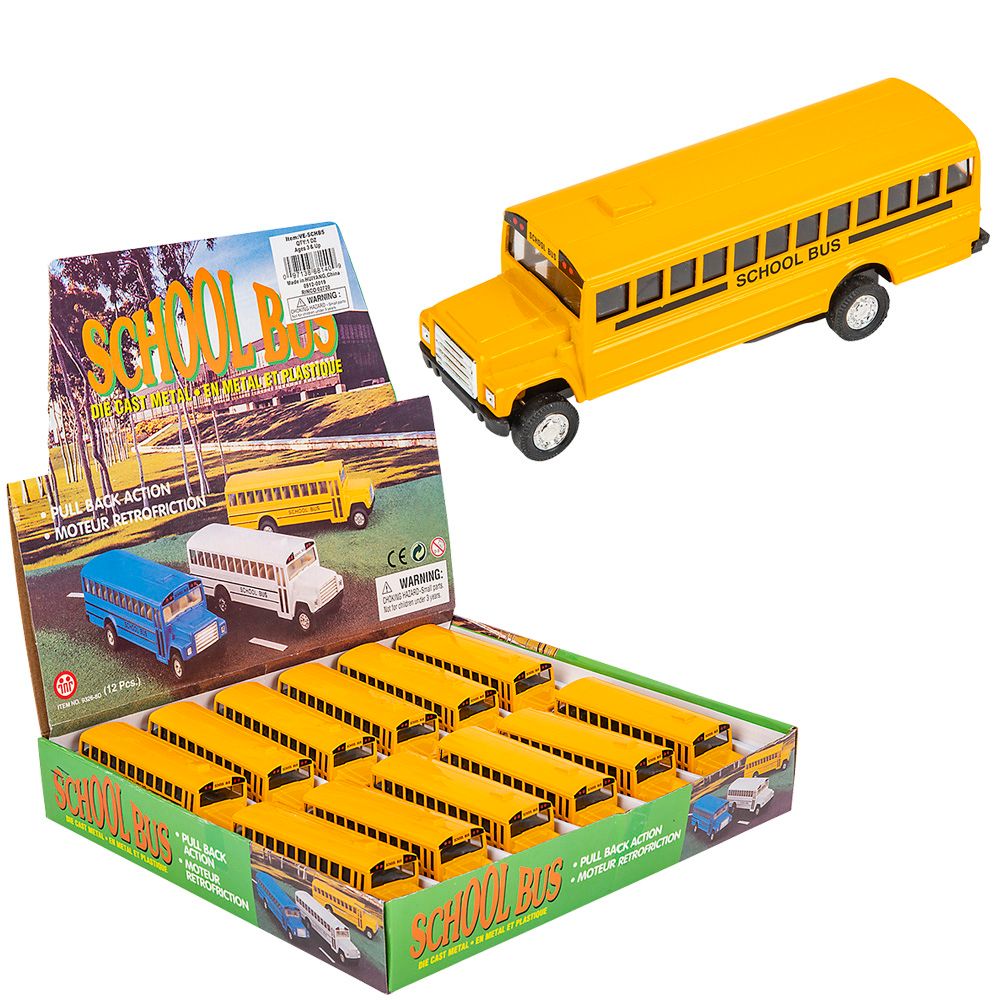5"Diecast Pull Back School Bus