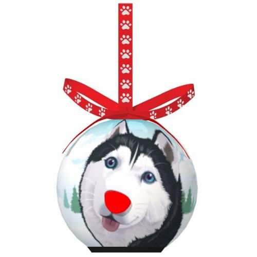 Blinking Ornament - Husky