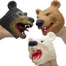 5&quot; Bear Hand Puppet, Color: Black