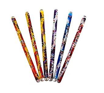 Jumbo Spiral Glitter Wand , Color: Red/White