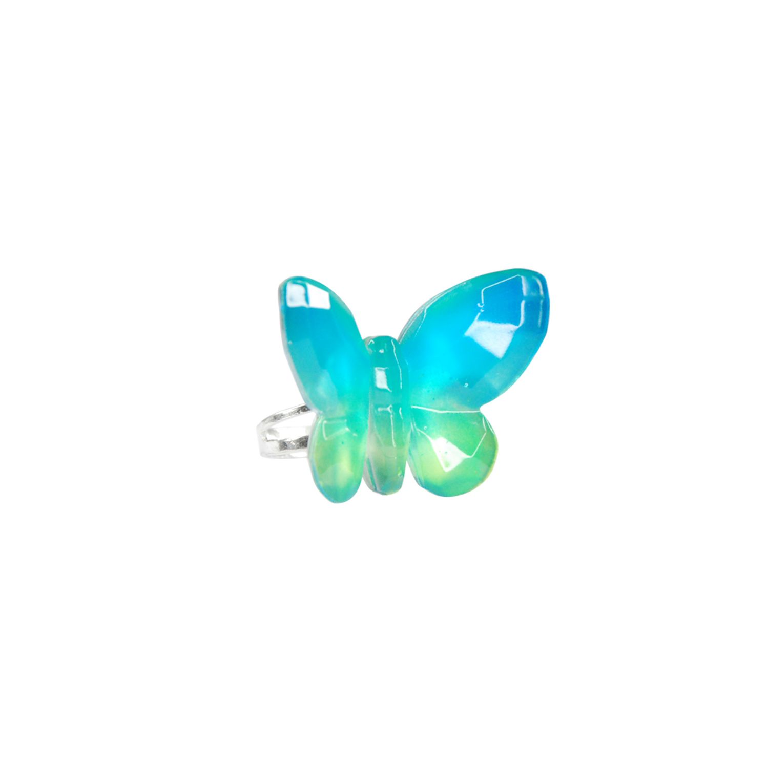 Butterfly Skies Gem Ring, Color: Blue Green