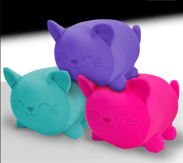 NeeDoh Cool Cats Dohzee, Color: Purple