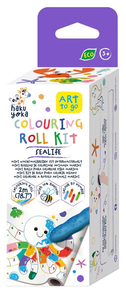 Mini Coloring Roll Sea Life
