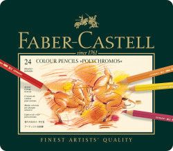 Polychromos pencils in metal tin 24 count